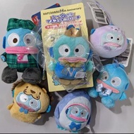 Sanrio Hangyodon 水怪 醜魚 人魚漢頓 公仔吊飾 掛件 三麗鷗男團 HAPIDANBUI 五周年 盲抽 景品 獅子毛毛 偵探 洗澡 白熊衫 小百合 章魚 鯊魚 海獅 海狗 波波 表情包