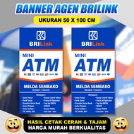 TERMURAH! BANNER AGEN BRILINK PAKET 2 BANNER  SPANDUK BANNER ATM BERSAMA