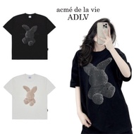[ADLV] Adlv Black Fuzzy Rabbit Shirt Full tag Desert Tubee shop