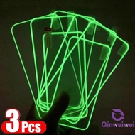 3-1Pcs Luminous Tempered Glass for Huawei Nova Y61 Y70 Y90 Y72 Y71 9se Y6p 7i Y7P Y7a Y7 Y6 Y9s Y9 5