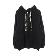 【二手】Celine CELINE連帽衫 Logo 針織衫 2A77O402P 黑色羊毛羊絨針織連帽衫 女款二手 A