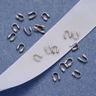 100pc Platinum Color Brass Wire Guardian Nickel Free about 4mm wide 5mm long 1mm thick hole: 0.5