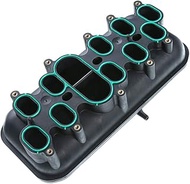 A-Premium Engine Lower Intake Manifold Assembly W/Gasket [fits SOHC, 10Cyl 6.8L] Compatible with For