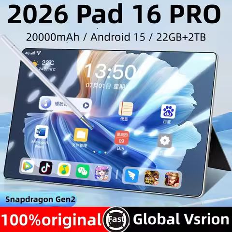 2026 Original Pad 16 Pro Tablet Android 15 24GB 2TB Snapdragon 8 Gen 2 Global Version Tablet 5G Dual