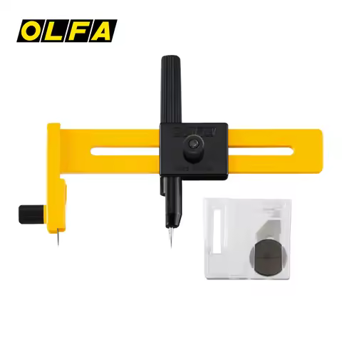 OLFA CMP-1(1-15cm) Rotary Compass Circle Cutter Cutting Circle Knife Utility, CMP-1/DX(1.6-22cm) Fab