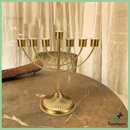 [ Candlestick Jewish Holder Candelabra Menorah Hanukkah Decoration Menorah for Bedroom