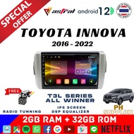 TOYOTA INNOVA 2GB + 32GB T3 SERIES ASTRAL ANDROID HEAD UNIT 2016 2017 2018 2019 2020 2021 2022