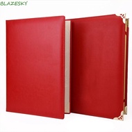 BLAZESKY A3 A4 Art Paper Hardcover, High-end Hosted Speech File Paper Page Folder, Simple Signing Co