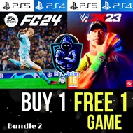 (🔥BUNDLE 2🔥) FC24 WWE 2k23 - (PS5/PS4) - Digital Download