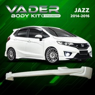 ชุดแต่งรถยนต์สเกิร์ต หน้า หลัง ข้าง รอบคัน Honda Jazz ทรง Mugen 2014-2016 (งานดิบไม่ได้ทำสี) ABS เข้