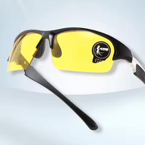 5 Lens Options Sports Sunglasses Men，Cycling Glasses for Driving Fishing, Night Vision Clear Lens Ha