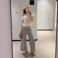 Chic WGWE ENEN 10787 Qc mushroom flared elastic pants
