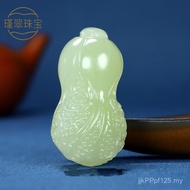 Batch Men Women Style Live Broadcast Pendant Hand Play Gift Blue White Jade Source Afghan Jade Penda