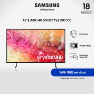 Samsung 43” Crystal UHD DU7000 4K Smart TV