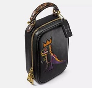 稀少✨專櫃限定款✨2 ways Coach x Jean michel basquiat Alie Camera Bag With Snakeskin Detail 相機包 蛇皮 手機包 恐龍包 RE