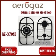 Aerogaz AZ-370SF -60cm stainless steel hob | 3 burner | Local warranty | Free Delivery |