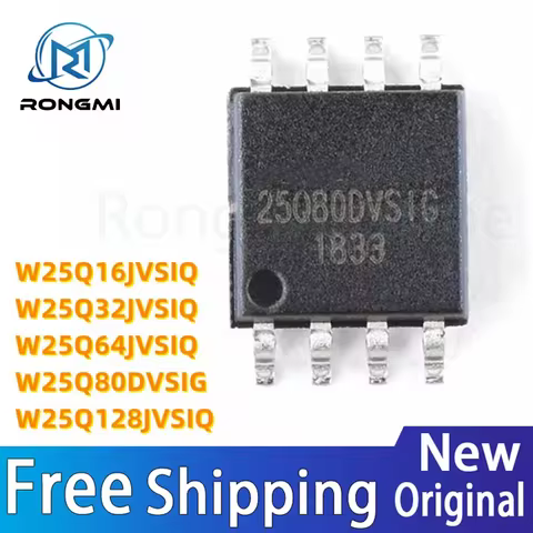 10Pcs W25Q80DVSIG W25Q16JVSIQ W25Q32JVSIQ W25Q64JVSIQ W25Q64 W25Q128JVSIQ W25Q128 SOIC-8 64Mbit SPI