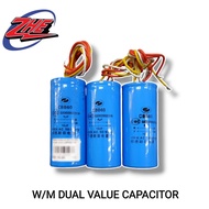 WASHING MACHINE CAPACITOR DUAL VALUE CAPACITOR KAPASITOR MESIN BASUH SEMI AUTO 3UF+7UF / 5UF+10UF / 