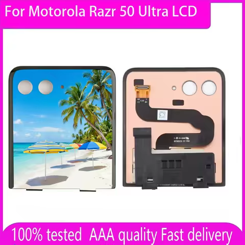 Second External AMOLED For Motorola Razr 50 Ultra LCD For Moto Razr 50 Ultra Display Touch Screen Di