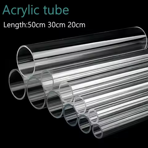 1PC O.D 3mm~110mm High Quality Transparent Acrylic Tube Aquarium Fish Tank Water Supply Garden Plexi