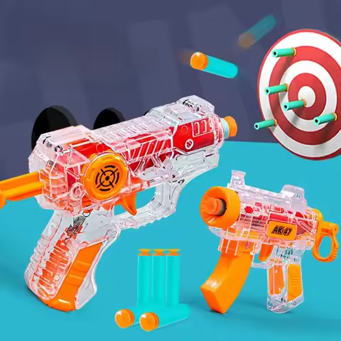 Manual Firing AK47 Pistol Fake Gun EVA Soft Bullets Boys Indoor Outdoor Shooting Games Party Toys Ki