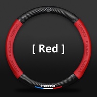 รถยนต์มาสด้าฝาครอบพวงมาลัยสำหรับ2 3 CX5 CX30 CX8 CX3 Mazda2 6 5 Bl Gh Gp พวงมาลัยรถยนต์ฝาครอบพวงมาลั