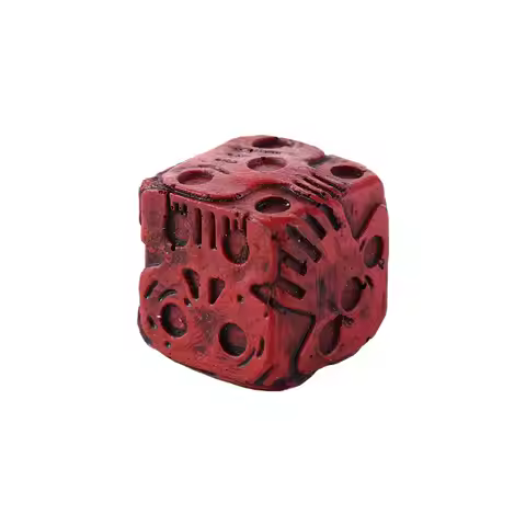 Durable Skull Dice Hand Carved Wear-Resistant Skeleton Cube Dice Portable Resin Ghostly Dice Set Hau