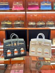 Brand new Hermes Birkin 20 Faubourg Snow Rainy Day 白房子 灰房子
