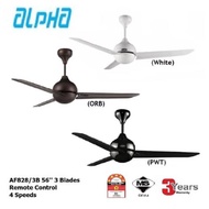 ALPHA FAN AF828/3B REMOTE CEILING FAN