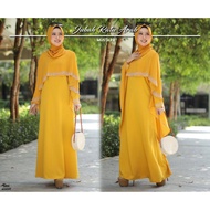 JUBAH RATU ARAB [JUBAH MANIK BATU][MUSTARD] | BUTIK RAISHA