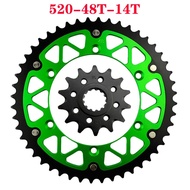 AHL 520 Motorcycle 45T~52T 14T Front & Rear Sprocket For KAWASAKI KX450F 2006-2014 KLX450R 2007-2014