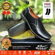 HITAM Men's Black Loafers (Dukken Brand) Formal And Casual Latest Original Suitable For Office Work 