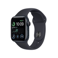Apple Watch SE (2nd Gen) (GPS, 40mm) - Midnight Aluminum Case with Midnight Sport Band, M/L (Renewed
