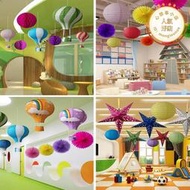 中秋節裝飾商場佈置空中熱氣球掛件店鋪天花板創意掛飾幼兒園吊飾