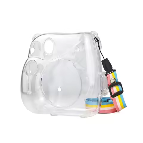 7+ Plus Protective Clear Case for Fujifilm Instax Mini 7+ Plus Instant Film Camera Crystal Hard PVC 