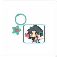 Genshin Impact fandom keychain Xiao Wanderer Furina Nahida Neuvillette Clorinde Keychain pendant ita