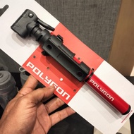 Portable mini polygon air lite telescopic 87psi/6bar, polygon mini pump presta and schrader