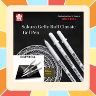 Sakura Gelly Roll Classic white pen ปากกาหมึกสีขาว