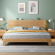 【SG Sellers】Solid Wooden Bed Frame Single/Queen/King Bed Frame Bed Frame With Mattress
