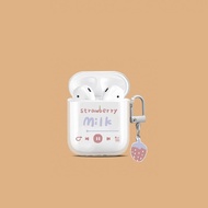 Cute Transparent Anti Drop Earphone Case Bluetooth Headset Case Including Pendant Suitable for i12