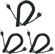 BVMAG RJ-45 8 Pin to 8 Pin Replacement Microphone Cable Mic Compatible for Kenwood Radio KMC-30 KMC-