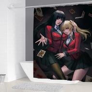 Kakegurui jabami yumeko ผ้าม่านห้องอาบน้ำอุปกรณ์เสริมผ้าม่านทึบแสงสำหรับห้องอาบน้ำห้องนอนกันน้ำร่มเง