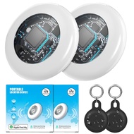 2 PCS Locator Tag Bluetooth Tracker, GPS Item Finders Tracking Device Work with Apple Find My (iOS O