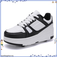 four-wheeled Heelys rechargeable LED shoes kids luminous shoes kick roller shoes cheap roller skates