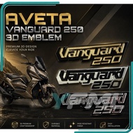 EMBLEM AVETA VANGUARD250 VANGUARD 250 3D LOGO EMBLEM STICKER ACCESSORIES ACCESSORY MODIFIED MODIFY