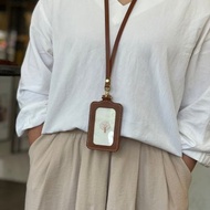 【手作革物】高質感掛頸皮革掛繩(咖啡/不含證件套)