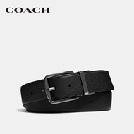 COACH เข็มขัดผู้ชายรุ่น Harness Buckle Cut-To-Size Reversible Belt 38Mm สีน้ำตาล 64099 BK/MA42