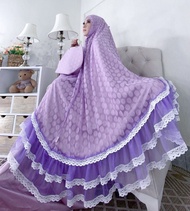 PROMO MUKENA SULTAN TILE / ARMANY DIOR SILK (ORI DIOR) MIX RENDA TWOTONE MIX TILE POLOS FREE TAS BEH