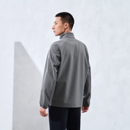 Xtep người đàn ông của double-layer Áo gió 2024 mùa xuân đen mới Áo Cardigan thể thao áo khoác dệt 9