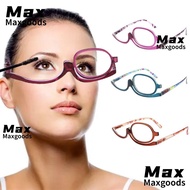 MAXG +1.50~+4.0 Diopter Rotating Makeup Reading Glasses Woman Portable Eyewear Magnifying Glasses